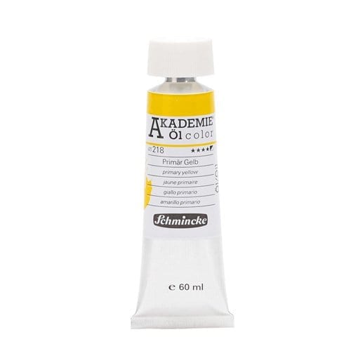 Pintura al óleo en tubo amarillo primario Akademie ÖL color de Schmincke