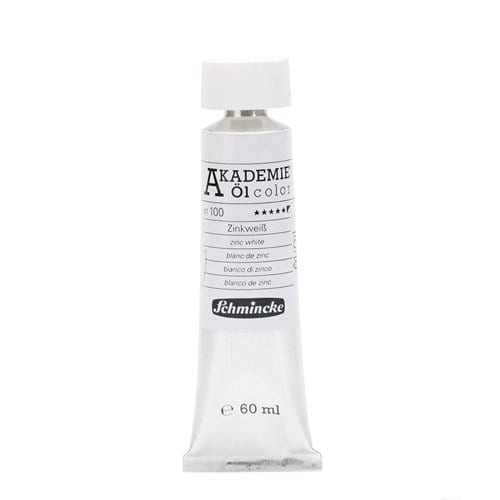 Pintura al óleo en tubo blanco de zinc Akademie ÖL color de Schmincke