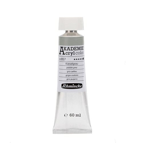 Pintura acrílica en tubo gris guijarro Akademie Acryl de Schmincke