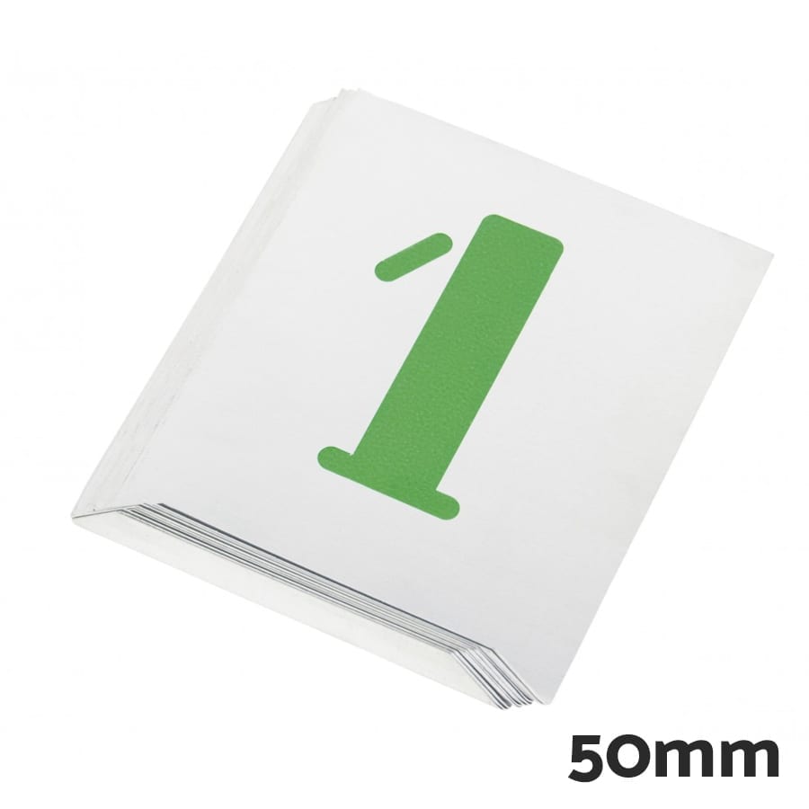 Números para rotulación de aluminio Pentrilo 50mm