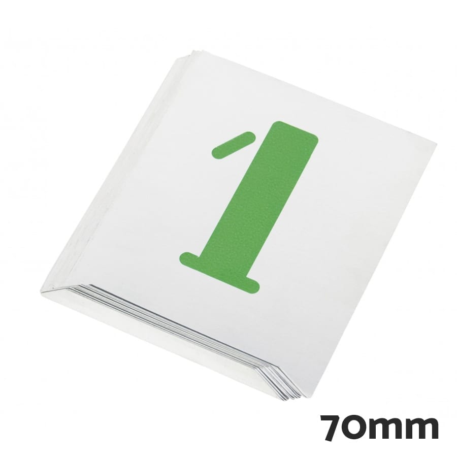 Números para rotulación de aluminio Pentrilo 70mm
