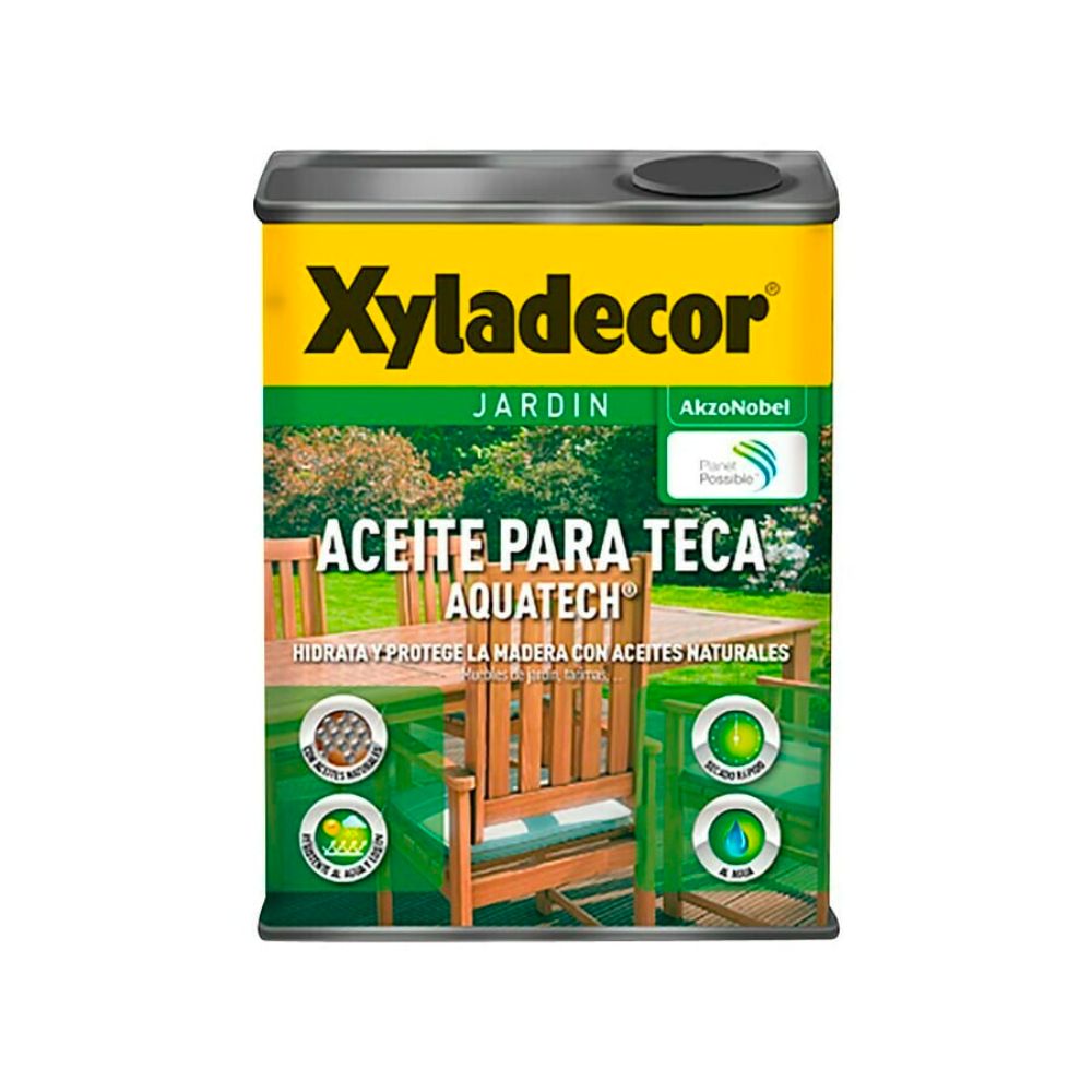 Aceite para teca Aquatech Xyladecor|Aceite de linaza sin secante Plainsur|Aceite de teca Procolor|Aceite de linaza con secante Plainsur