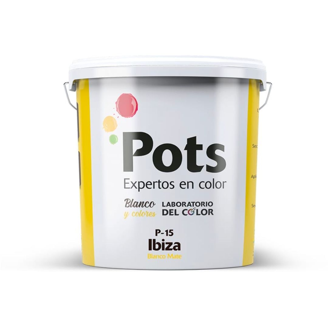 Pintura plástica de interior Ibiza P-15 blanco mate