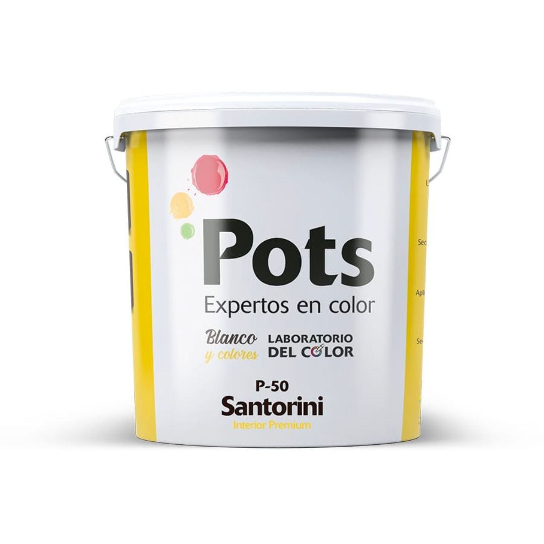 Pintura plástica interior y exterior Premium Santorini P-50 blanco mate