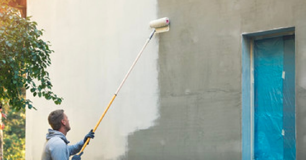 Cómo pintar la fachada con rodillo
